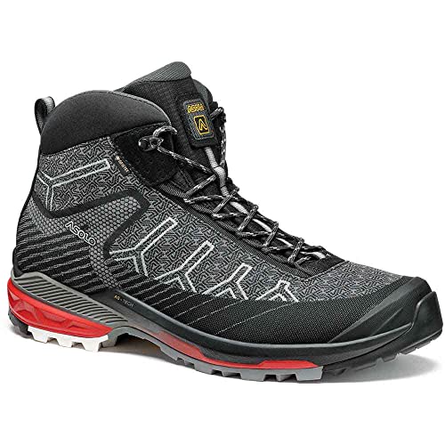 Asolo Unisex Falcon Evo Jaquard Gv mm Bergstiefel, Negro y Rojo von ASOLO