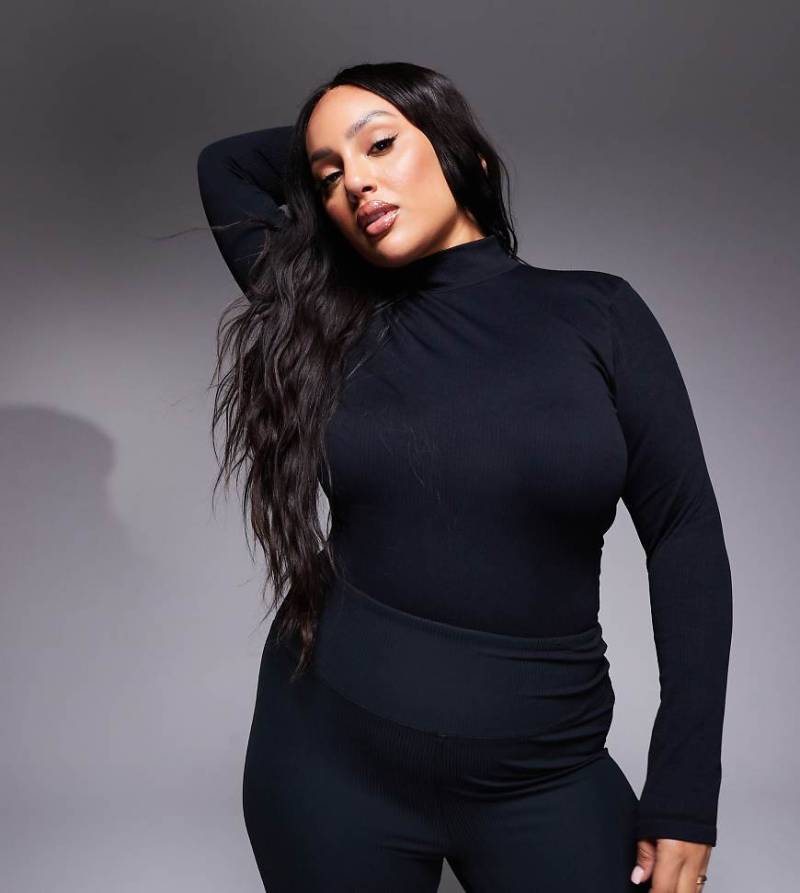 4505 Curve - Ski - Nahtloser Thermo-Baselayer-Body in Schwarz von ASOS 4505 Ski & Snow