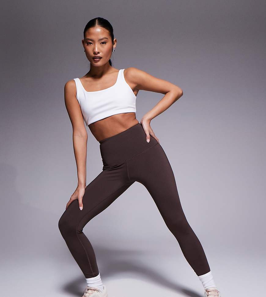 4505 Petite - Icon - Gesäßformende Sport-Leggings in French Roast mit Innentasche-Brown von ASOS 4505 Ski & Snow