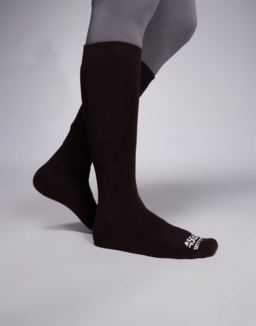 4505 - Ski - Thermo-Skisocken in Kaffee-Brown von ASOS 4505 Ski & Snow