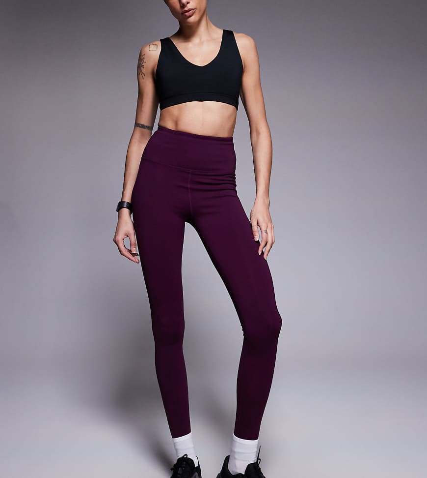 4505 Tall - Ski - Baselayer-Leggings in Pflaume mit Fleece-Rückseite und Thermobehandlung-Lila von ASOS 4505 Ski & Snow