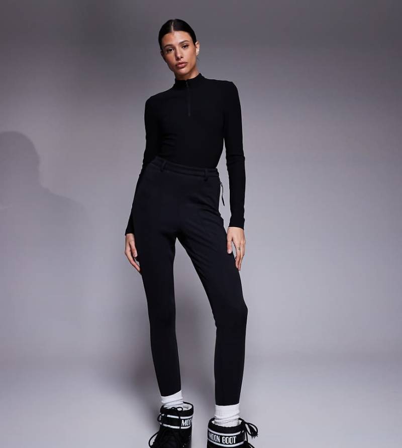 4505 Tall - Ski - Gerippter Baselayer-Body in Schwarz mit Fleece-Rückseite und Thermobehandlung von ASOS 4505 Ski & Snow