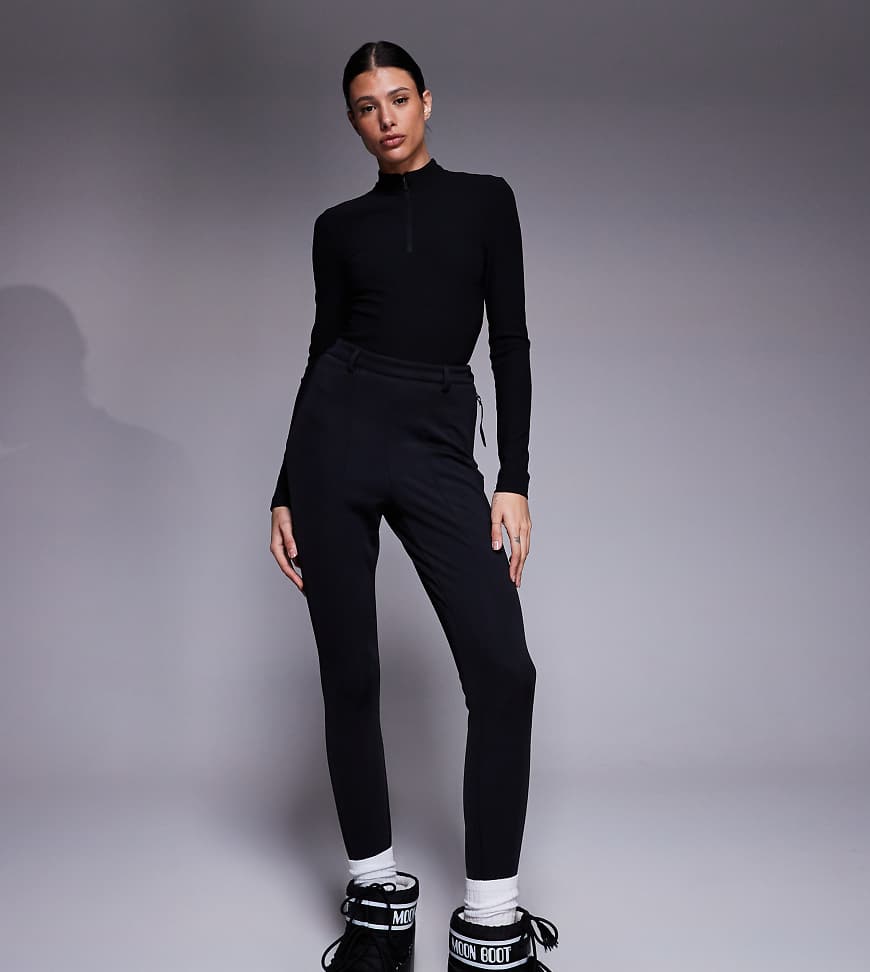 4505 Tall - Ski - Gerippter Baselayer-Body in Schwarz mit Fleece-Rückseite und Thermobehandlung von ASOS 4505 Ski & Snow