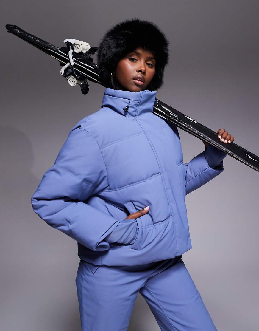 ASOS 4505 - Ski - Kastige, gesteppte Skijacke in Kalkblau von ASOS 4505 Ski & Snow