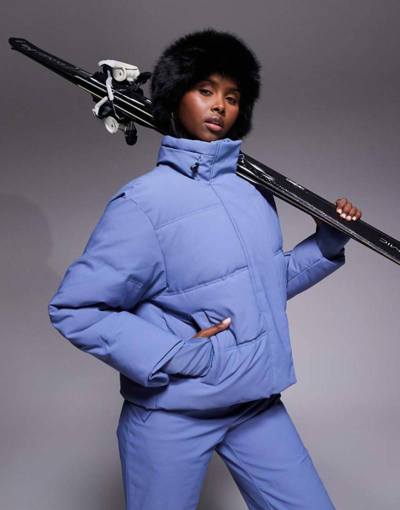 ASOS 4505 - Ski - Kastige, gesteppte Skijacke in Kalkblau von ASOS 4505 Ski & Snow