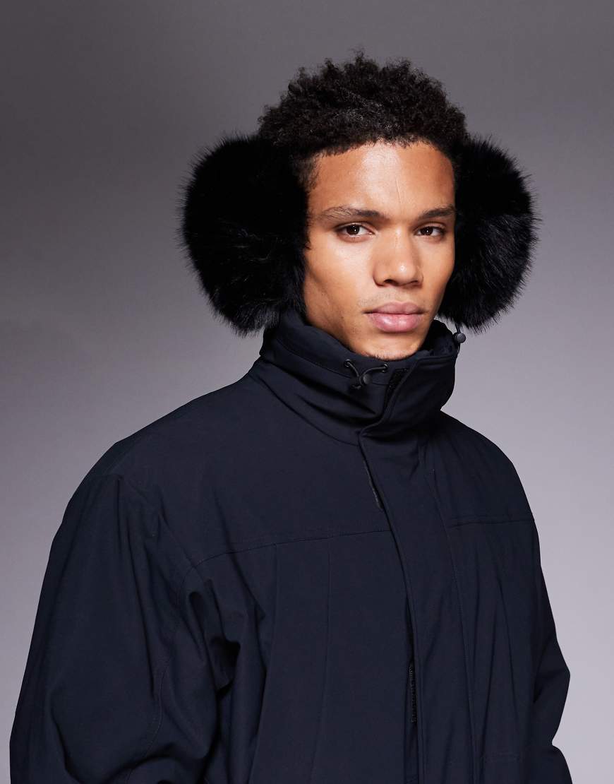 ASOS 4505 - Ski - Ohrenschützer aus Kunstpelz in Schwarz von ASOS 4505 Ski & Snow