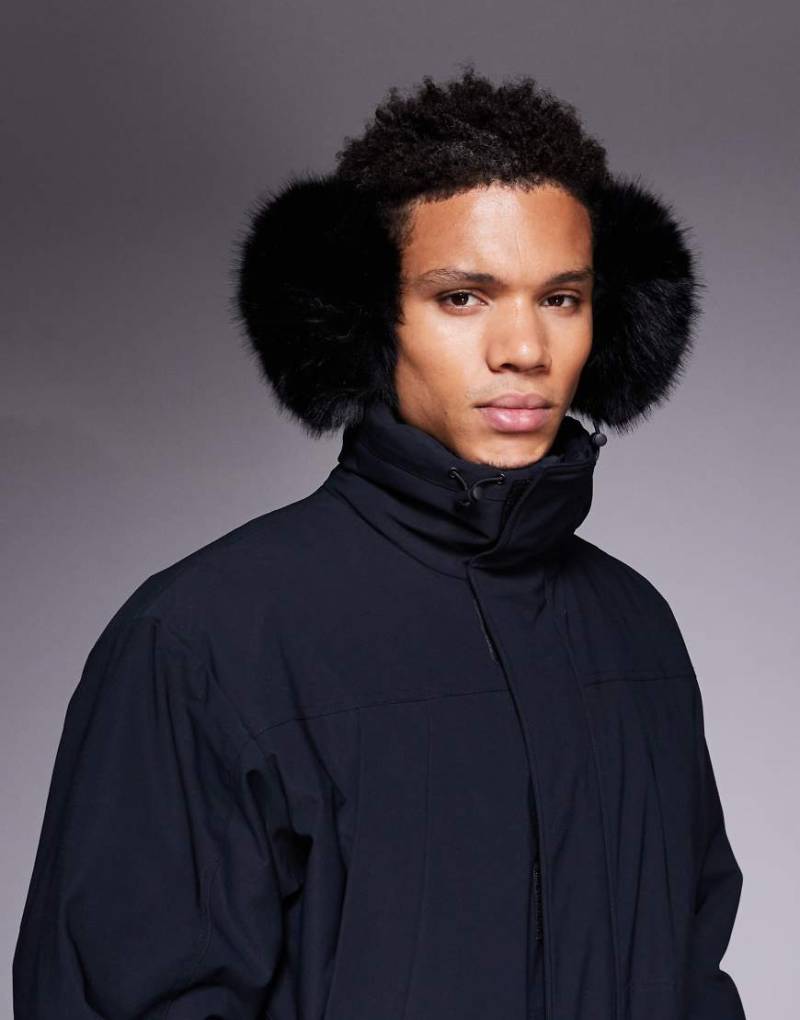 ASOS 4505 - Ski - Ohrenschützer aus Kunstpelz in Schwarz von ASOS 4505 Ski & Snow