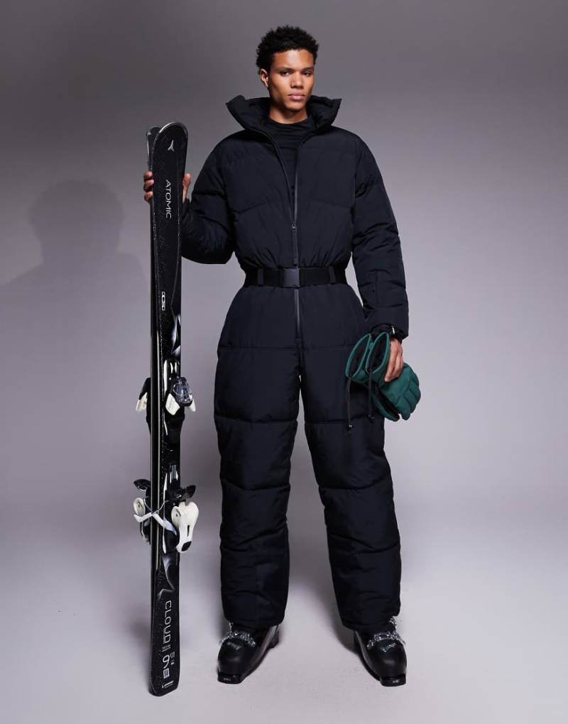 ASOS 4505 - Ski - Wasserabweisender, isolierter Skianzug in Schwarz mit Steppmuster von ASOS 4505 Ski & Snow