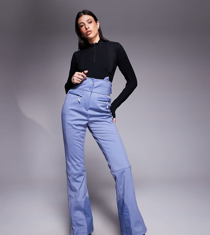 ASOS 4505 Tall - Ski - Wasserabweisende, ausgestellte Softshell-Skihose in Kalkblau von ASOS 4505 Ski & Snow