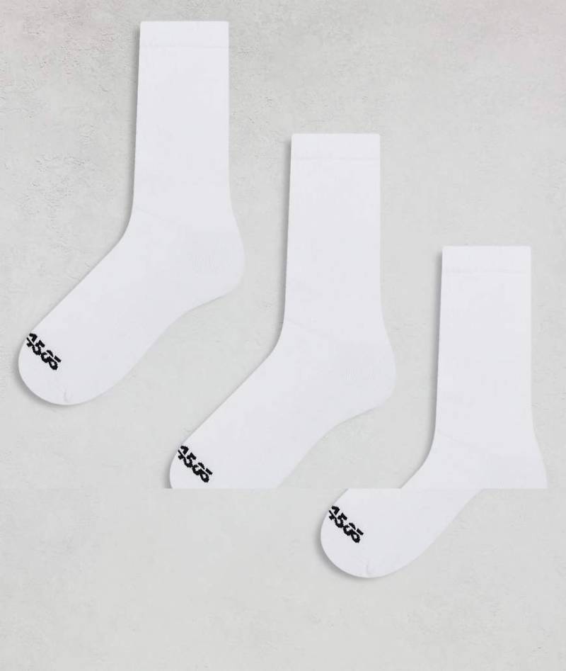4505 - 3er-Pack antibakterielle Sportsocken in Weiß von 4505