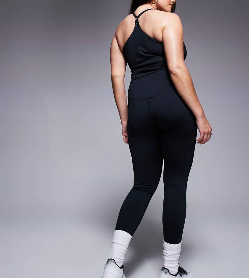 4505 Curve - Icon Bum Sculpt - Sport-Leggings in Schwarz mit Innentasche von 4505