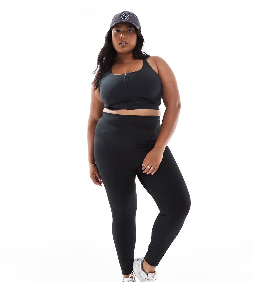 4505 Curve - Icon - Gesäßformende Sport-Leggings in Schwarz von 4505