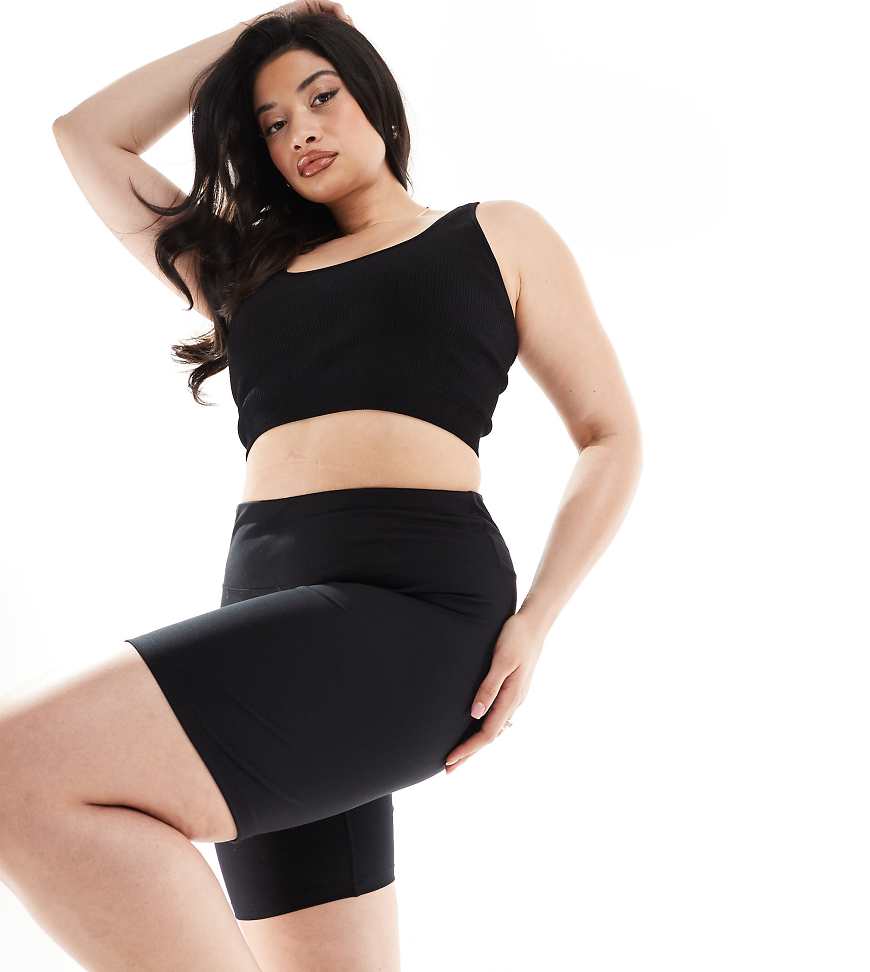4505 Curve - Icon - Kurze, weiche Leggings in Schwarz, 20 cm Schrittlänge von 4505