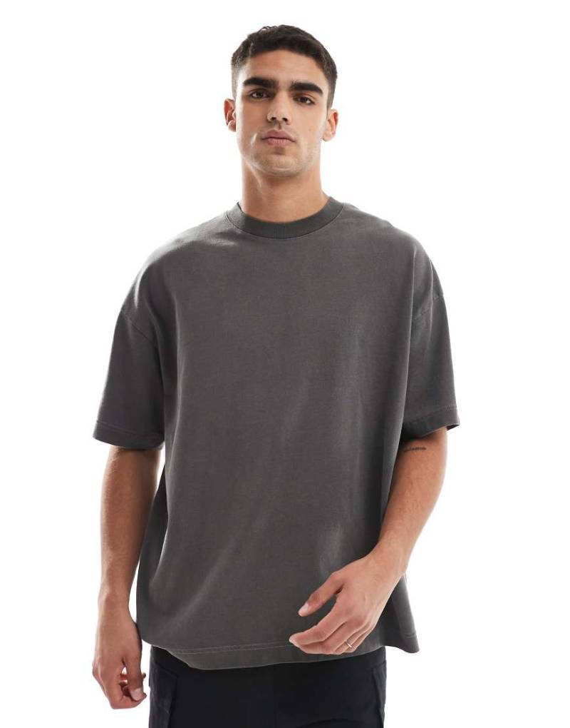 4505 - Icon - Oversize-T-Shirt aus schwerer Baumwolle in Schwarz mit schnell trocknendem Finish von 4505