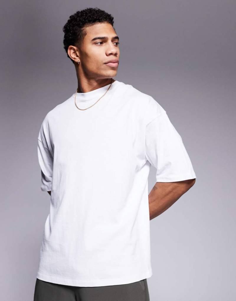 4505 - Icon - T-Shirt in Oversize aus Baumwolle mit schnelltrocknendem Finish in Weiß von 4505