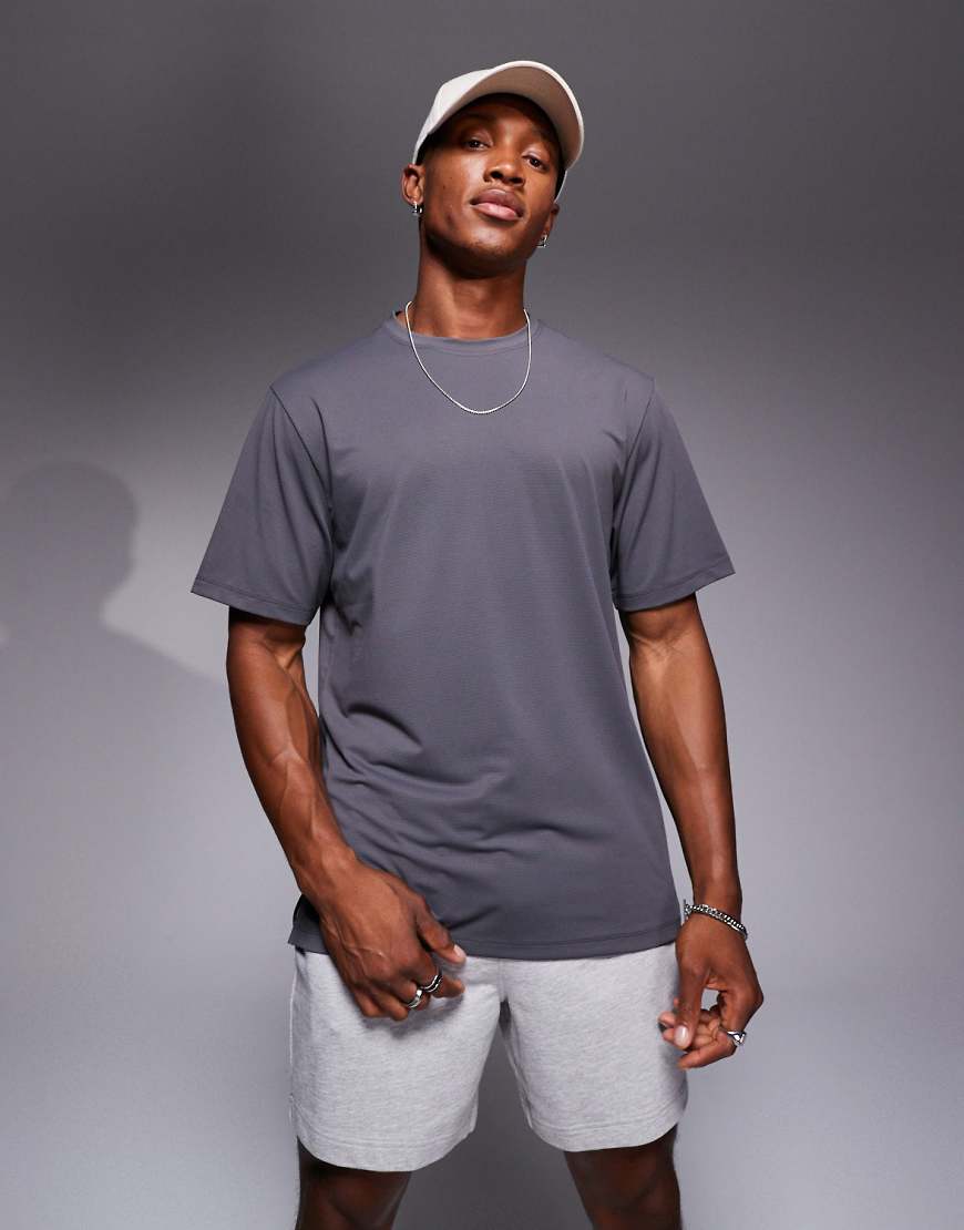 4505 - Icon - Training - T-Shirt in Anthrazit aus schnell trocknendem Material-Grau 4505 - Icon - Training - T-Shirt in Anthrazit aus schnell trocknendem Material-Grau von 4505