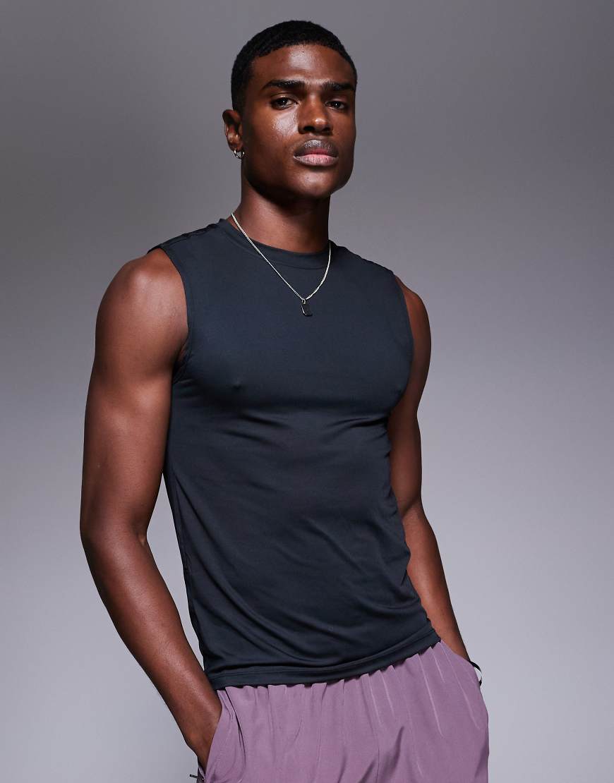 4505 - Icon - Training - Schnelltrocknendes Muskel-Tanktop in Schwarz von 4505