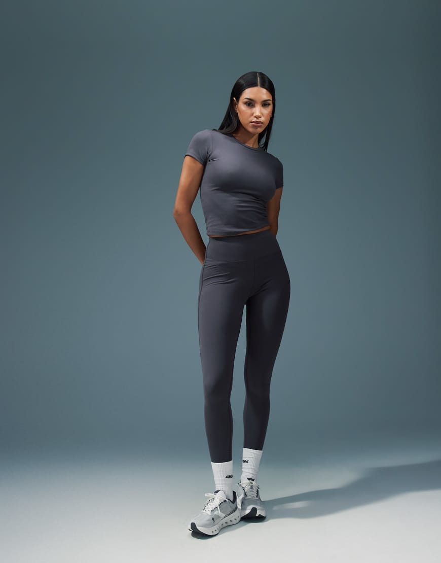 4505 - Icon - Weiche Yoga- und Fitness-Leggings in Granitgrau 4505 - Icon - Weiche Yoga- und Fitness-Leggings in Granitgrau von 4505