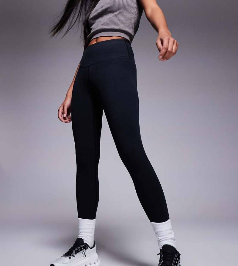 4505 Petite - Icon - Weiche Yoga-Leggings in Schwarz mit hohem Bund von 4505