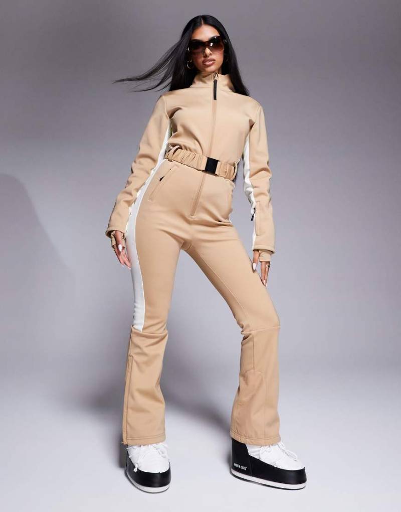 4505 - Ski - Wasserabweisender, isolierter Softshell-Skianzug in Karamell-Neutral von ASOS 4505 Ski & Snow