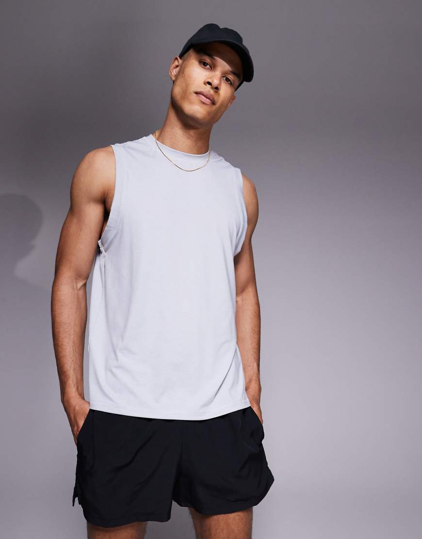 4505 - Schnelltrocknendes Performance-Tanktop in Grau meliert mit angerauter Oberfläche 4505 - Schnelltrocknendes Performance-Tanktop in Grau meliert mit angerauter Oberfläche von 4505