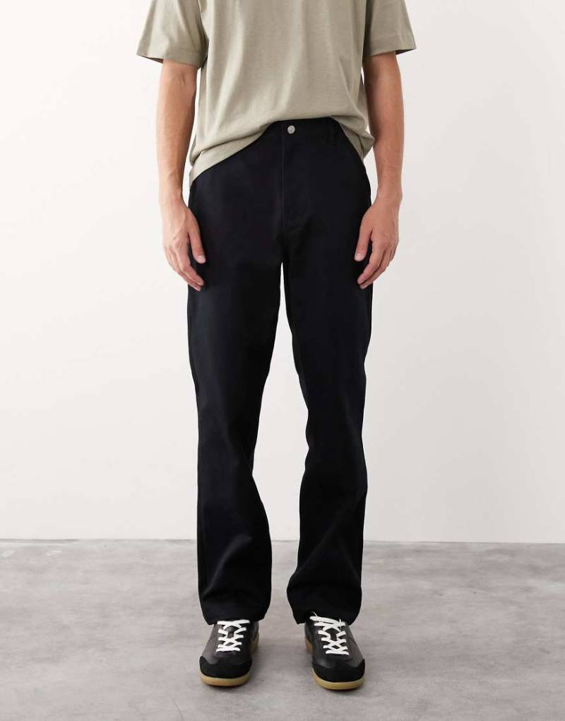 ASOS COLLECTIVE - AC-B-253 Signature - Gerade geschnittene Carpenter-Hose in Schwarz von ASOS COLLECTIVE