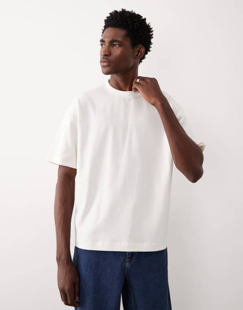 ASOS COLLECTIVE - AC-T-253 - Oversize-T-Shirt aus superschwerem Stoff in Cremeweiß von ASOS COLLECTIVE