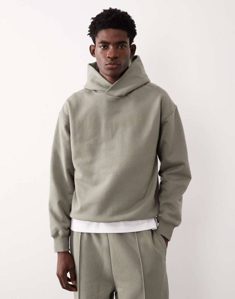 ASOS COLLECTIVE - AC-T-2572 - Signature-Fit-Kapuzenpullover aus sehr schwerem Stoff in blassem Khaki-Grün ASOS COLLECTIVE - AC-T-2572 - Signature-Fit-Kapuzenpullover aus sehr schwerem Stoff in blassem Khaki-Grün von ASOS COLLECTIVE