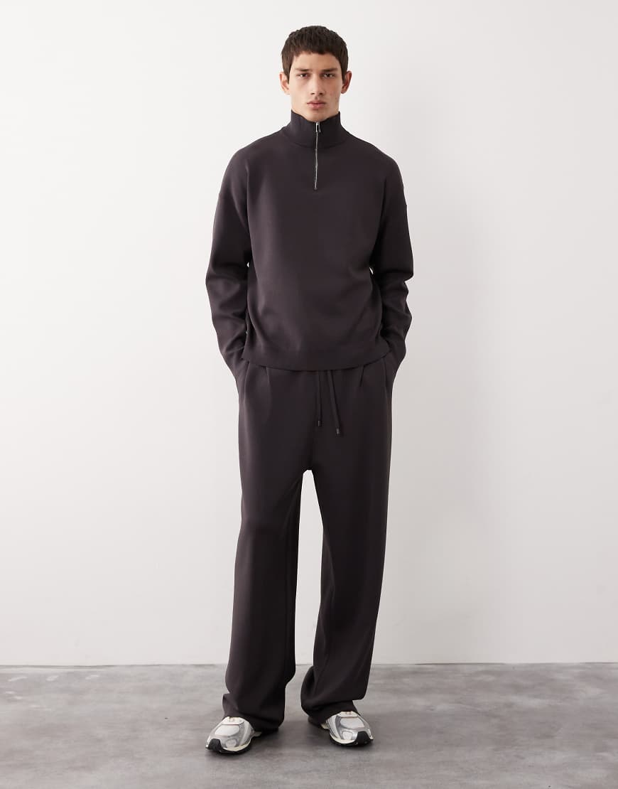 ASOS COLLECTIVE - Jogginghose aus Strick in Anthrazit mit Ballon-Passform, Kombiteil-Grau ASOS COLLECTIVE - Jogginghose aus Strick in Anthrazit mit Ballon-Passform, Kombiteil-Grau von ASOS COLLECTIVE