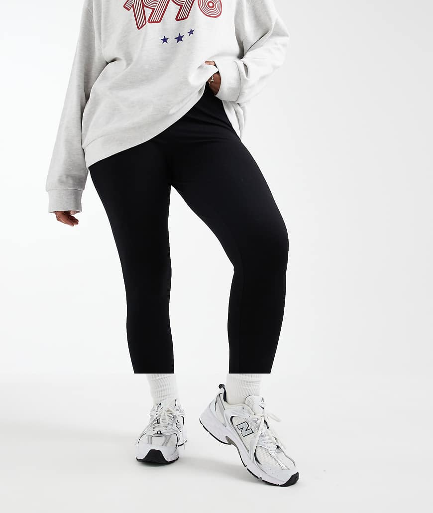 ASOS DESIGN Curve - 2er-Pack Leggings in Schwarz von ASOS Curve