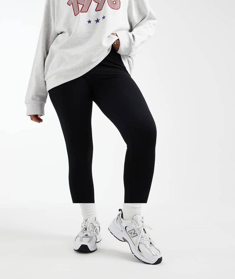 ASOS DESIGN Curve - 2er-Pack Leggings in Schwarz von ASOS Curve