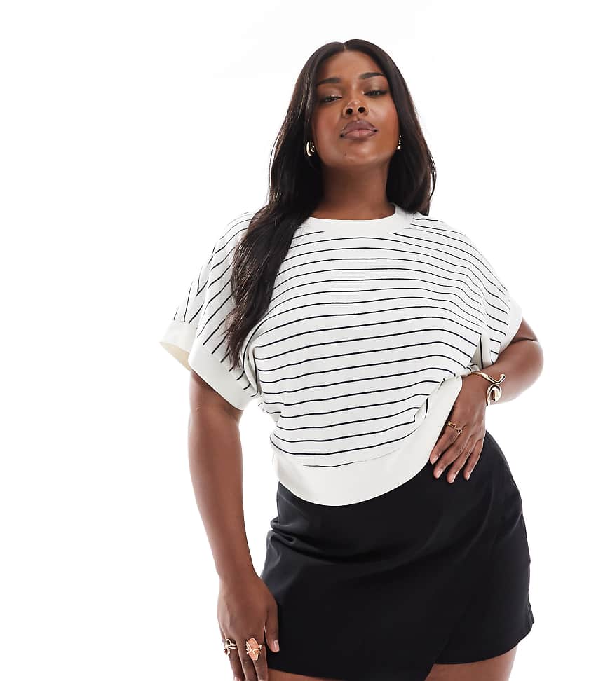 ASOS DESIGN Curve - Asymmetrischer Skort aus Bengaline in Schwarz ASOS DESIGN Curve - Asymmetrischer Skort aus Bengaline in Schwarz von ASOS Curve
