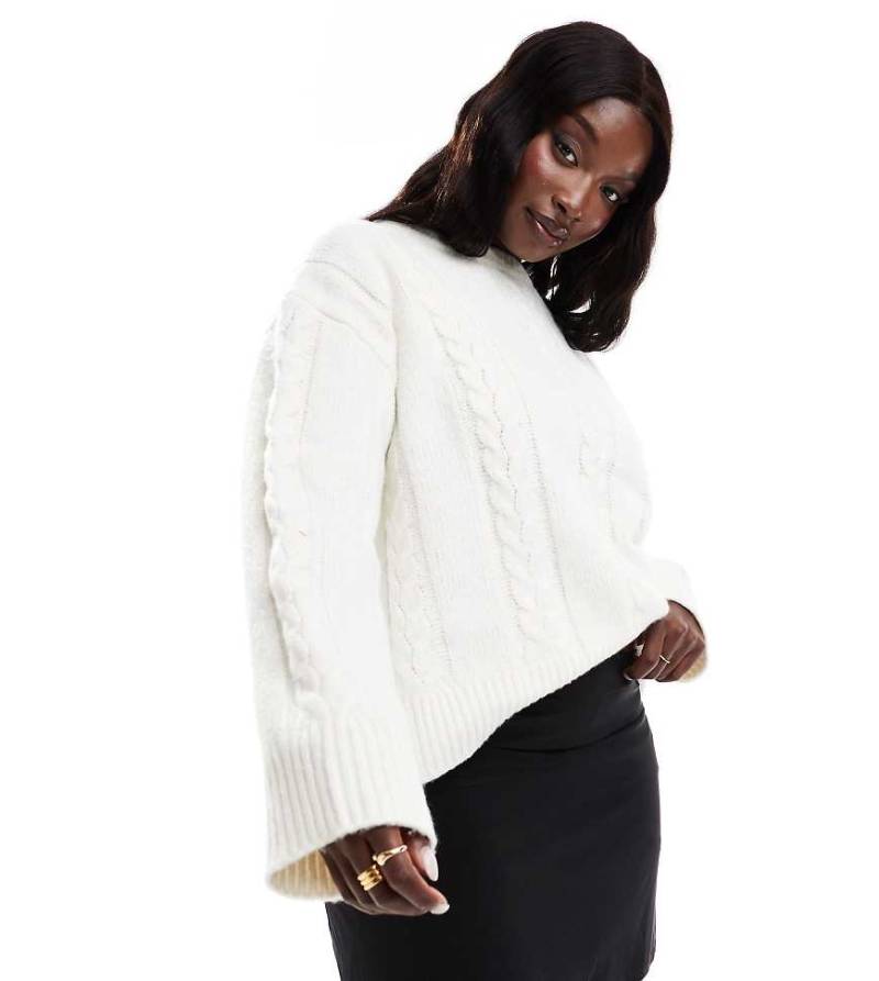 ASOS DESIGN Curve - Geschmeidiger Minirock in Schwarz von ASOS Curve