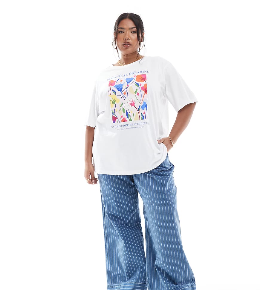 ASOS DESIGN Curve - Jeans in Blau mit gestickten Streifen, weitem Bein und Schnürung vorn ASOS DESIGN Curve - Jeans in Blau mit gestickten Streifen, weitem Bein und Schnürung vorn von ASOS Curve
