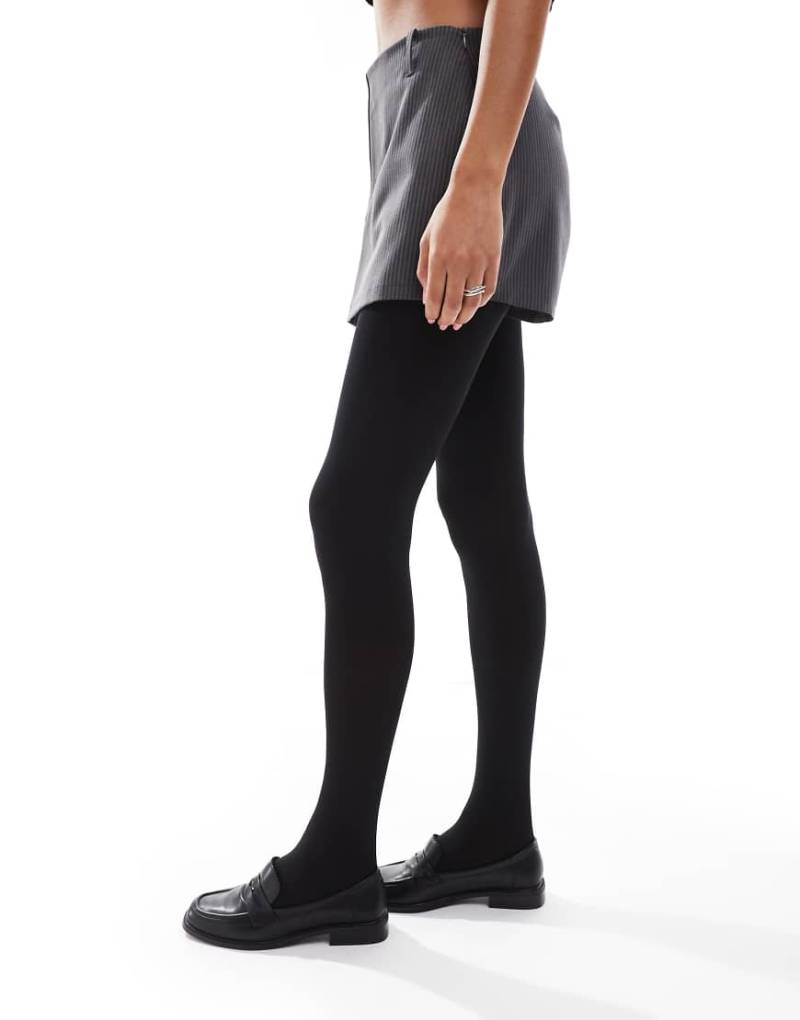 ASOS DESIGN - 2er-Pack Strumpfhosen in Schwarz, 120 DEN - BLACK von ASOS DESIGN