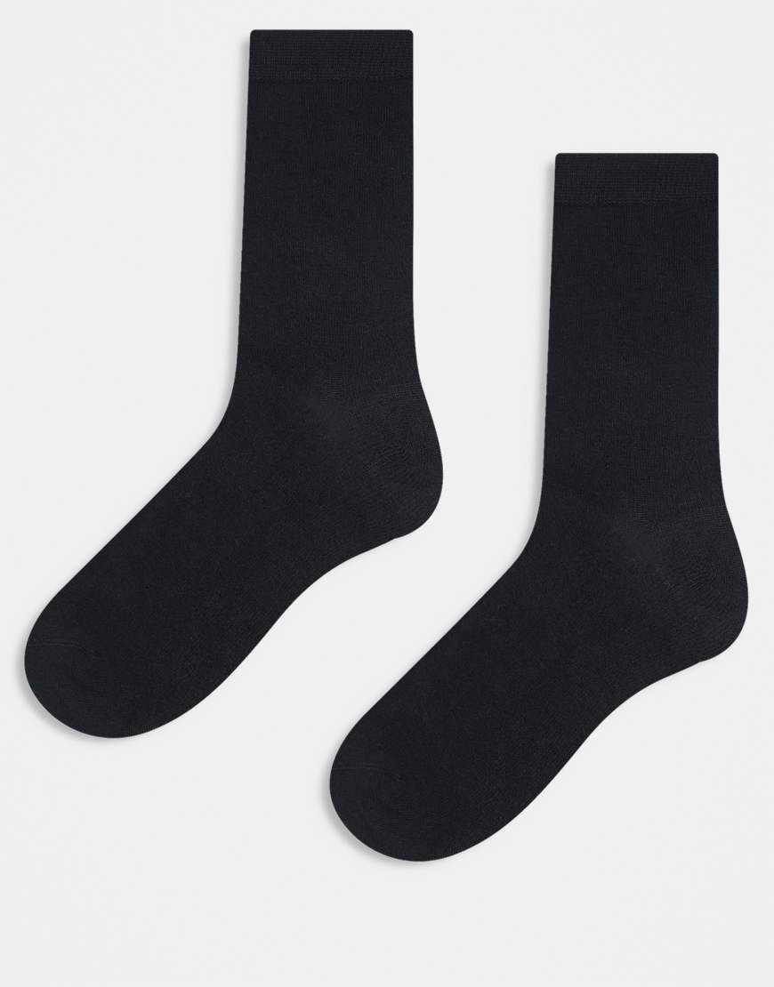 ASOS DESIGN - 2er-Pack elegante Socken aus Modal in Schwarz von ASOS DESIGN