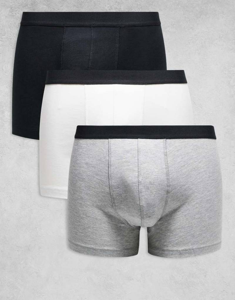 ASOS DESIGN - 3er-Pack Unterhosen in verschiedenen Farben mit Bunddetail-Bunt von ASOS DESIGN