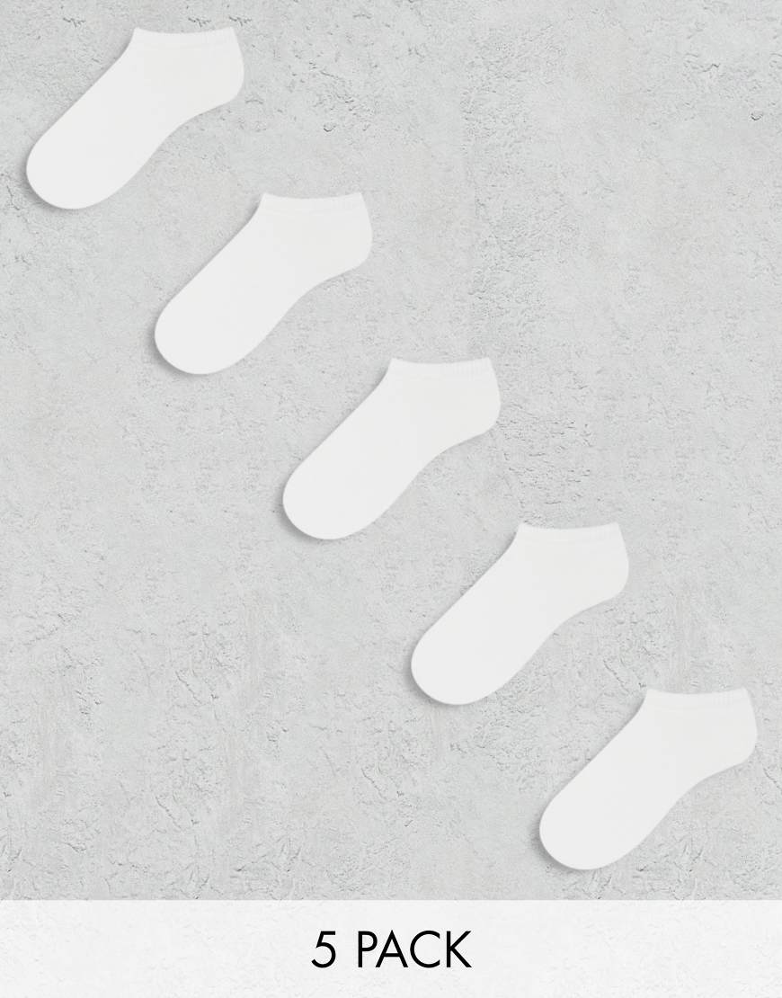 ASOS DESIGN - 5er Pack Sneaker-Socken in Weiß ASOS DESIGN - 5er Pack Sneaker-Socken in Weiß von ASOS DESIGN