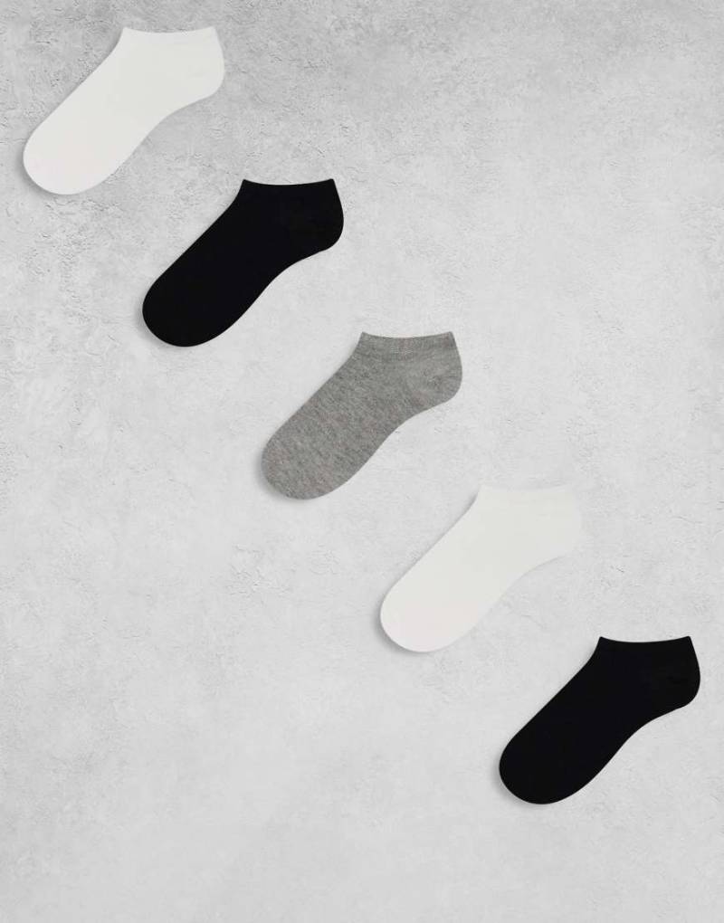 ASOS DESIGN - 5er-Pack Sneaker-Socken in verschiedenen Farben-Bunt von ASOS DESIGN