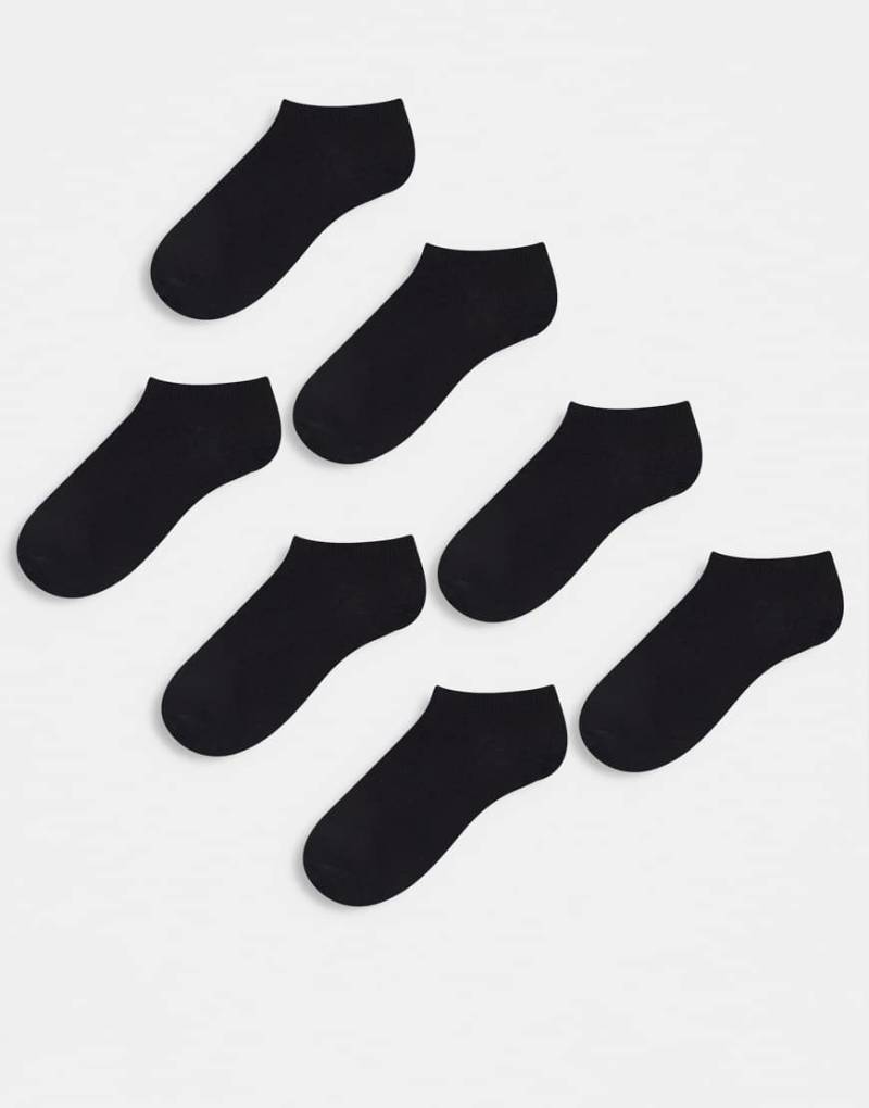ASOS DESIGN - 7er Packung schwarze Sportsocken von ASOS DESIGN