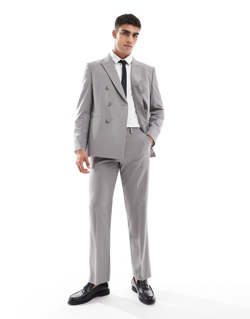 ASOS DESIGN - Anzughose in Anthrazit mit geradem Schnitt-Grau ASOS DESIGN - Anzughose in Anthrazit mit geradem Schnitt-Grau von ASOS DESIGN