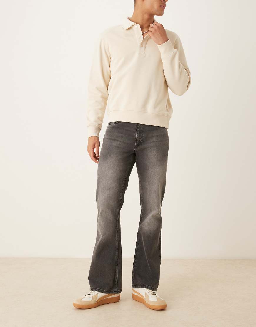 ASOS DESIGN - Ausgestellte Vintage-Jeans in schwarzer Waschung von ASOS DESIGN