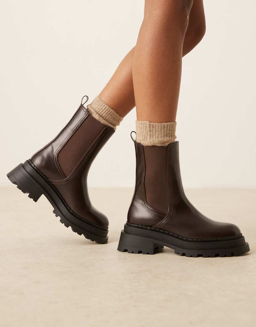 ASOS DESIGN - Austin - Robuste Chelsea-Stiefel in Hellbraun von ASOS DESIGN