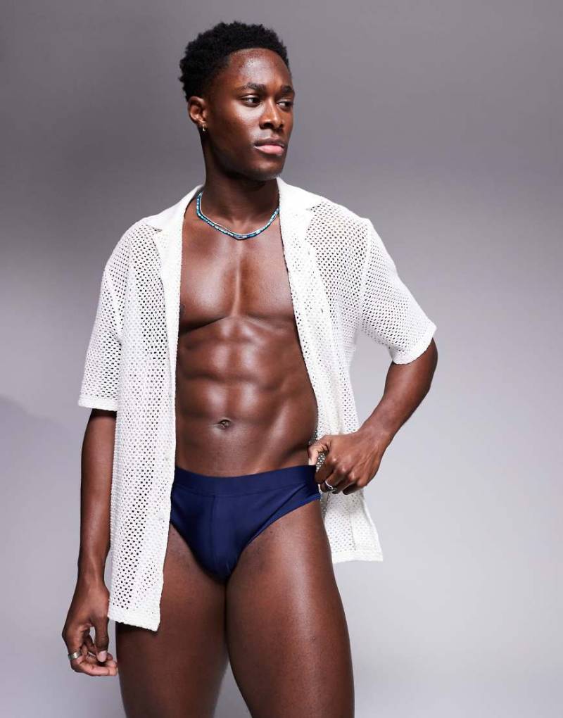 ASOS DESIGN - Badehose in Marineblau von ASOS DESIGN