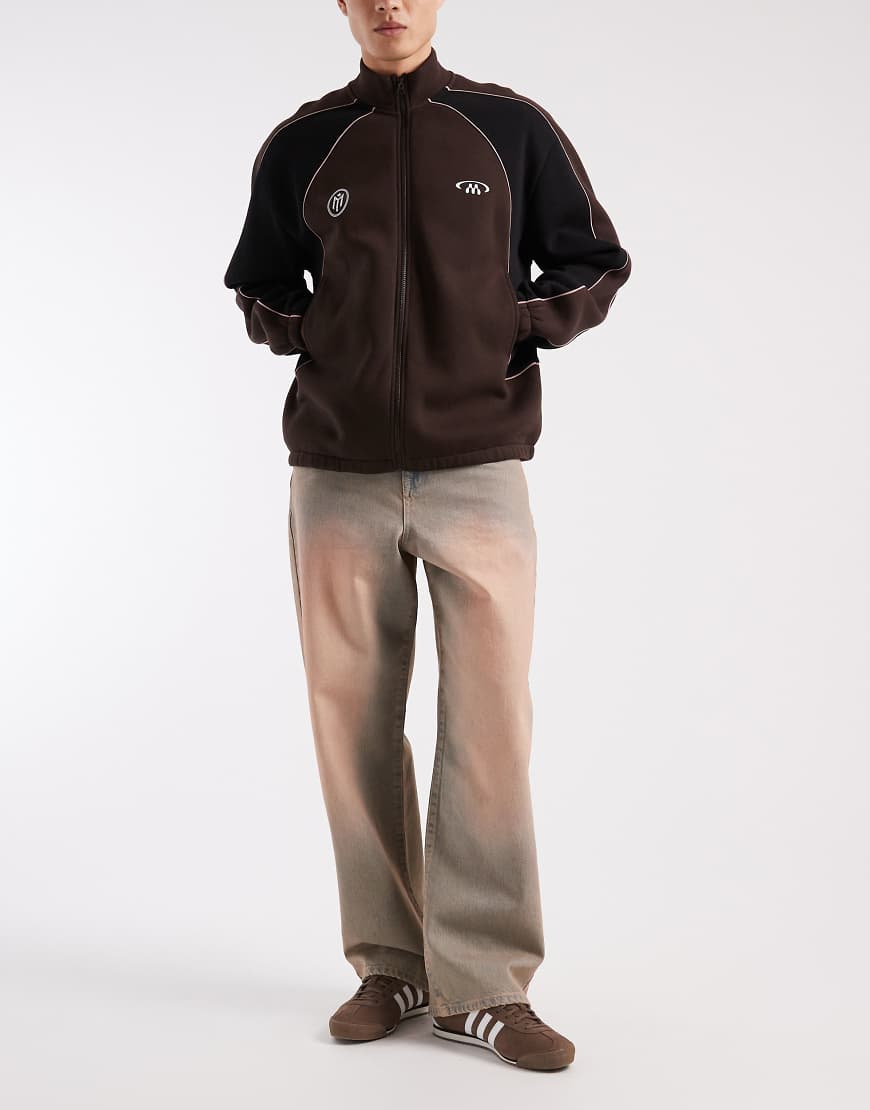 ASOS DESIGN - Baggy-Jeans in verwaschenem Rosa von ASOS DESIGN