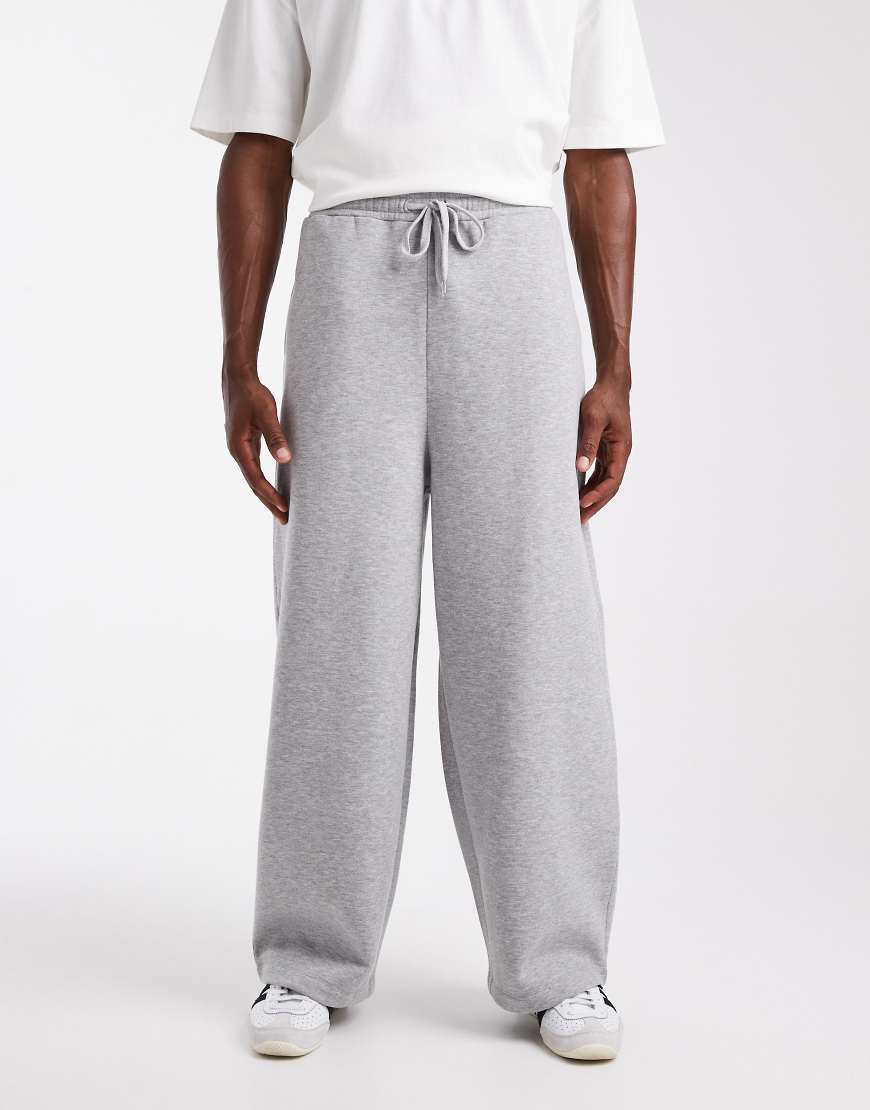 ASOS DESIGN - Ballon-Jogginghose in meliertem Grau von ASOS DESIGN