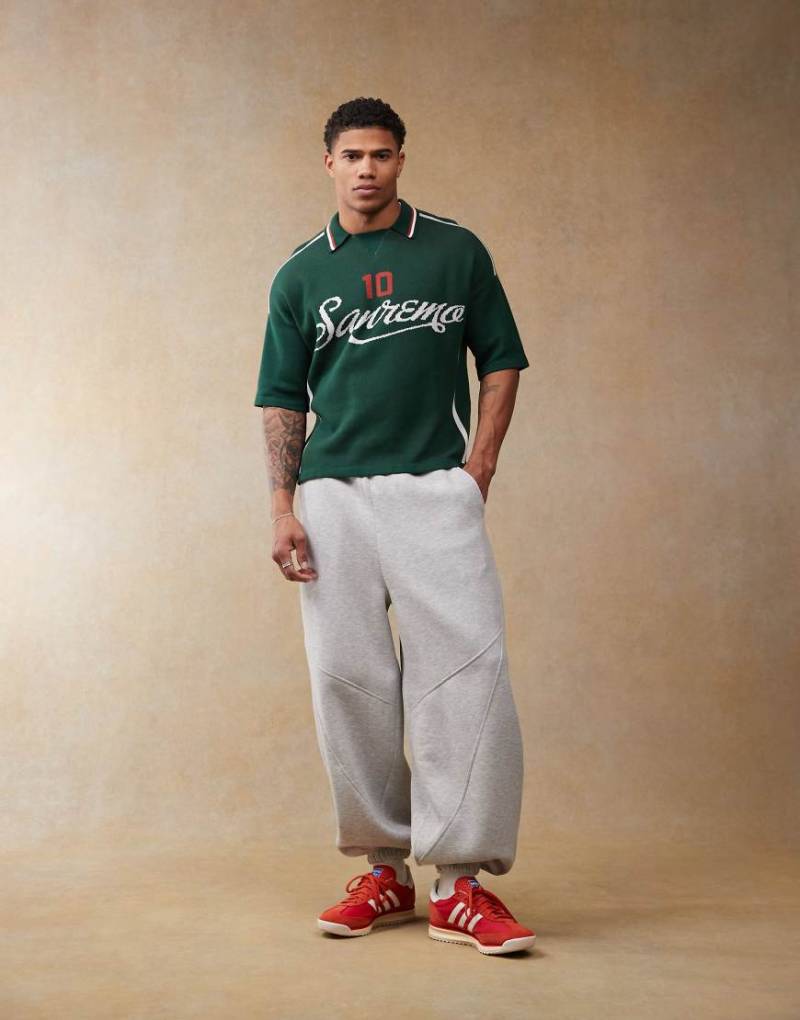 ASOS DESIGN - Ballon-Jogginghose in meliertem Grau von ASOS DESIGN