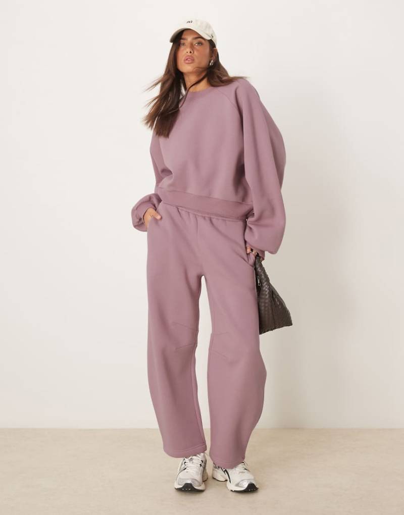 ASOS DESIGN - Barrel-Jogginghose in Altrosa, Kombiteil von ASOS DESIGN
