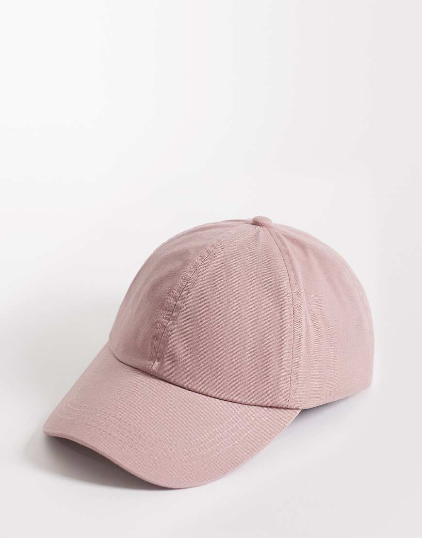 ASOS DESIGN - Baseballkappe in verwaschenem Rosa von ASOS DESIGN