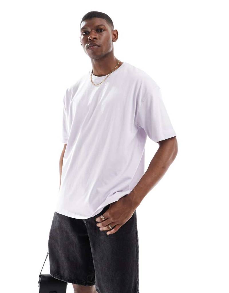 ASOS DESIGN - Basic-T-Shirt in Flieder im Oversize-Schnitt-Lila von ASOS DESIGN